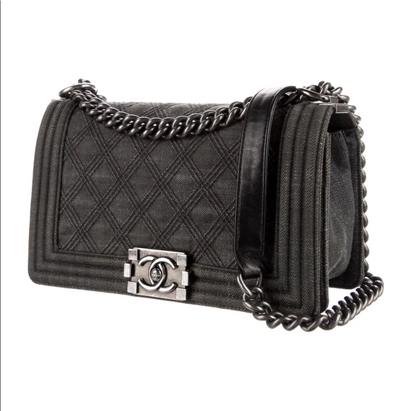 CHANEL Bags Chanel Denim Boy Bag Poshmark